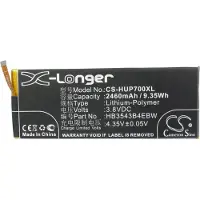 123accu Huawei HB3543B4EBW accu (2460 mAh, huismerk)