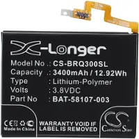 123accu Blackberry BAT-58107-003 accu (3400 mAh, huismerk)