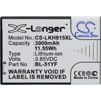 123accu LG BL-51YF / EAC62858501 accu (3.7 V, 3000 mAh, huismerk)