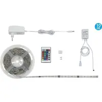 Briloner LED-strip 2024-300 RGB binnen 10 m 2024-300, dimbaar, Woon-/ Eetkamer, Kunststof, Modern