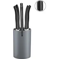 Amefa - Sky 6 Steakmessen + Messenblok - Zwart