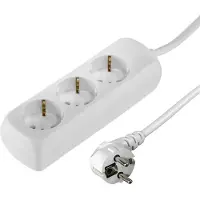 Hama 3-Way Power Strip With Child Safety Feature 5 M White