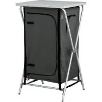 Eurotrail campingkast Cozumel 99 x 60 x 50 cm aluminium grijs