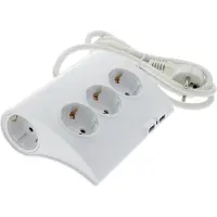 Q-Link Stekkerdoos - 5-voudig - 1x Type E/F male naar 5x Type F female - 250