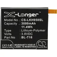 123accu LG BL-T16 / EAC62718201 accu (3000 mAh, huismerk)