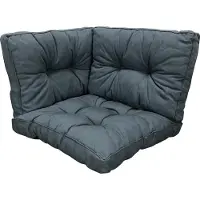Madison 3-Delige kussenset Florance Rib Grey lounge tuinkussen