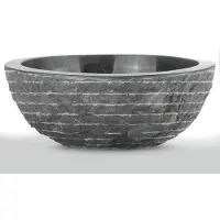 Teakea Zwart Marmeren Waskom Oblique 45x21 / 15