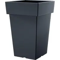 Prosperplast Bloempot - kunststof - antraciet - 29 x 44 cm - Plantenpotten