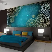 Artgeist 250cm X 175cm - Fotobehang - Oosterse vleugels