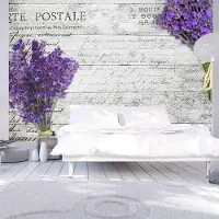 Karo-art Fotobehang -Lavendel briefkaart