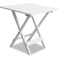 vidaXL Bistrotafel 46x46x47 cm massief acaciahout wit