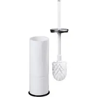 Mediclinics wit staal toiletborstelhouder met borstel