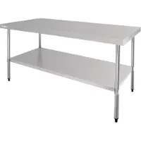 Vogue RVS werktafel | 180 x 90 x 90 cm