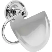 Plieger Closetrolhouder Charleston Met Klep Chroom