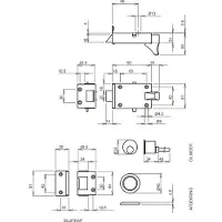 Lips 1757 Cilinderoplegslot | dagschoot en schootvergrendeling | DM 60mm | draairichting 3. - 9857026