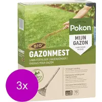 Pokon Bio Gazonmest - Gazonmeststoffen - 3 x 15 m2