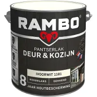 Rambo Pantserlak Deur&Kozijn Hoogglans Dekkend Ivoorwit 1101 2,5 LTR