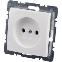 Berker Wandcontactdoos s1 enkelvoudig + centraalplaat inbouw wit