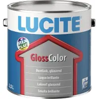 Lucite 128 GlossColor | Hoogglans Lakverf Binnen & Buiten 2,5 LTR - Wit