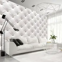 Karo-art Fotobehang - Elegantie in het wit