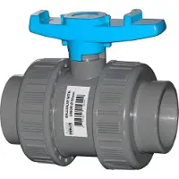 Cepex PVC kogelkraan met dubbele wartel Ø50 mm 10 ato