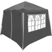 Lifetime Garden Partytent - Paviljoen 3 x 3 x 2,45M - Party Tent met Zijwanden - Opvouwbare Feesttent - Antraciet