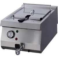Maxima Heavy Duty Friteuse 1 x 12L Elektrisch met Tapkraan