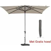 Madison Parasol Vierkant Ecru 280 x 280 cm met beschermhoes