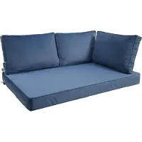 Madison Palletkussen Velvet Blauw 4-delige kussenset - 120cm x 80cm