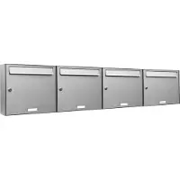 Brulo 4 personen adressen brievenbus systeem RVS