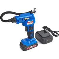 HBM Machines HBM 18 Volt Compressor op Accu met Toebehoren