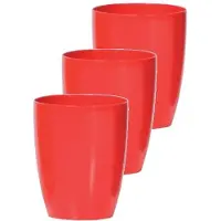 Prosperplast Bloempot Rond Duow 13cm KORAALROOD Prosperplast / 3 STUKS ! /