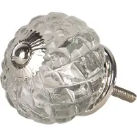 Clayre & Eef Deurknop | Ø 4*4 cm | Transparant | Glas | Rond | | 64515