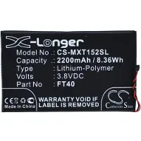123accu Motorola FT40 / SNN5955A accu (2200 mAh, huismerk)