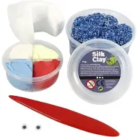 Foam Clay Foam & Silk Clay Funny Friends - Boetseren - Monster -Blauw - 1 stuk