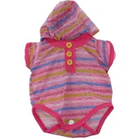 Johntoy Baby Rose babypoppenkleren romper streep 40-45 cm