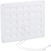 Nedco Schuifrooster 30x25cm M Koord Wit