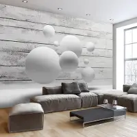 Karo-art Fotobehang - Witte ballen