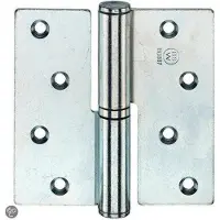 Bsw Kogelstiftpaumelle Rechte Hoek Verzinkt Rechts 100 x 100 mm
