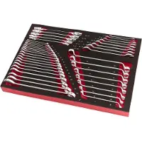 Toolsidee HBM 40 Delige Steeksleutel, Ringsleutel en Cardansleutelset Foam Inlay
