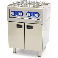 Maxima Professionele Horeca Kookplaat - 4 Pitten - Gas - 60 x 60 cm
