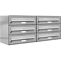 Brulo 6er brievenbus zes personen 2x3 adressen