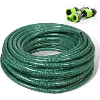 Kinzo Tuinslang - 20 m - met spuit en koppelingen - Groen - Tuinslangset