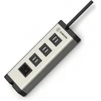 Ehmann USB Multilader 6-Port 6,3 A USB-laadstation 6x USB-A USB PD Aluminium, Zwart Binnen