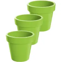 Prosperplast Bloempot Buiten Rond Lofly 13cm LIME Prosperplast / 3 STUKS ! /