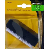 Elektrofix snoerdimmer 230V, voor dimbare LED-lampen 1 †“ 25W ZWART