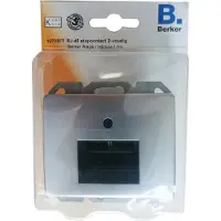 Berker Arsys 2-voudig RJ-45-stopcontact, inbouw | RVS