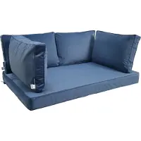 Madison Palletkussen Velvet Blauw 5-delige kussenset - 120cm x 80cm