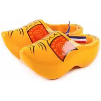 Matix Klompen - traditionele kleuren - Souvenier - 14 cm - hout