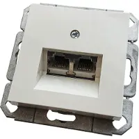Gira ST55 inbouw contactdoos data UAE CAT5E RJ45 CREME